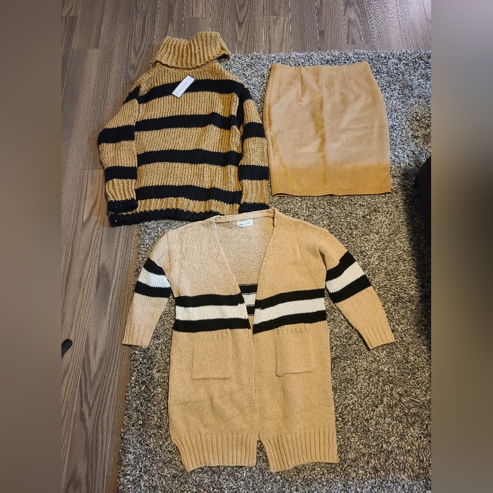 Goodnight Macaroon Sweaters & Skirt. Size Large. Never Worn.